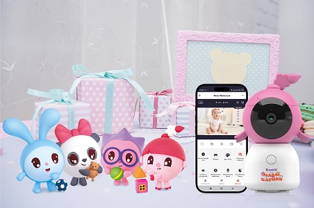Wi-Fi 2K Видеоняня Ramili Baby RV100CNUSHA Нюша, Малышарики, с креплением